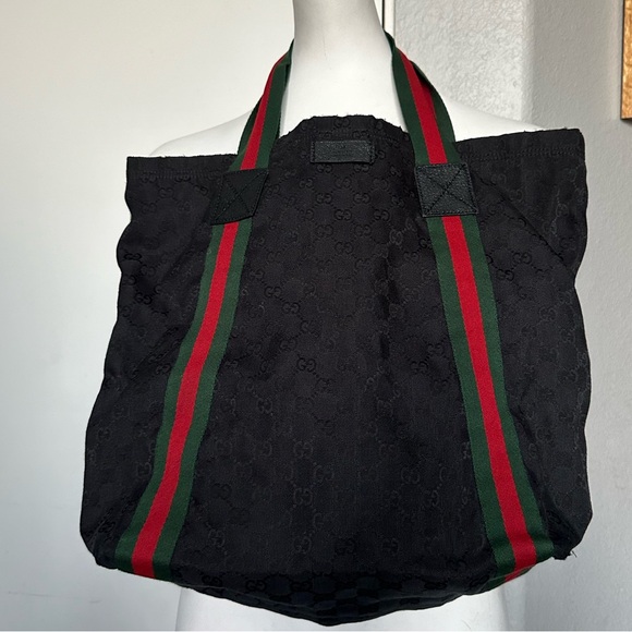 Large Vintage Gucci Shopper Tote - Picture 1 of 7